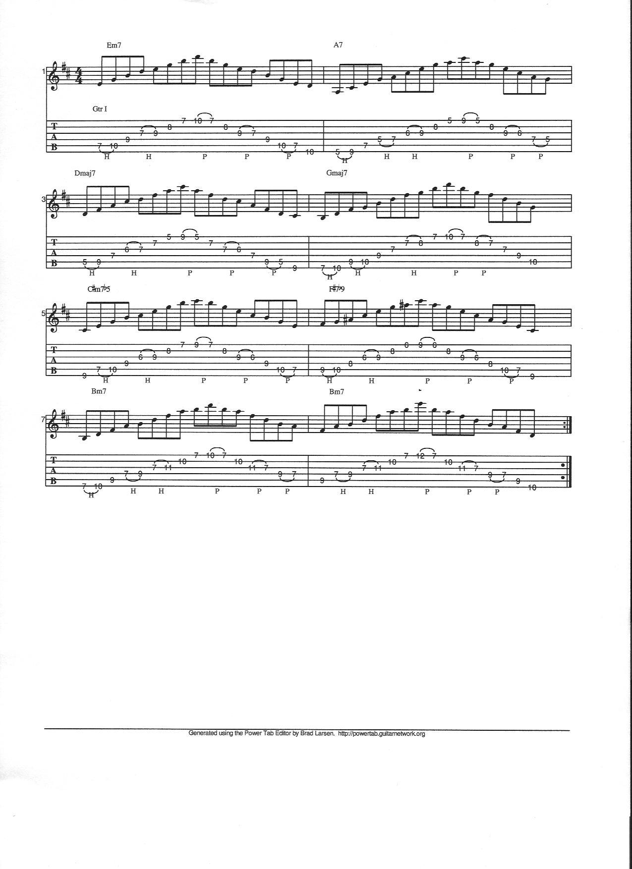 arpeggio lesson musical notation